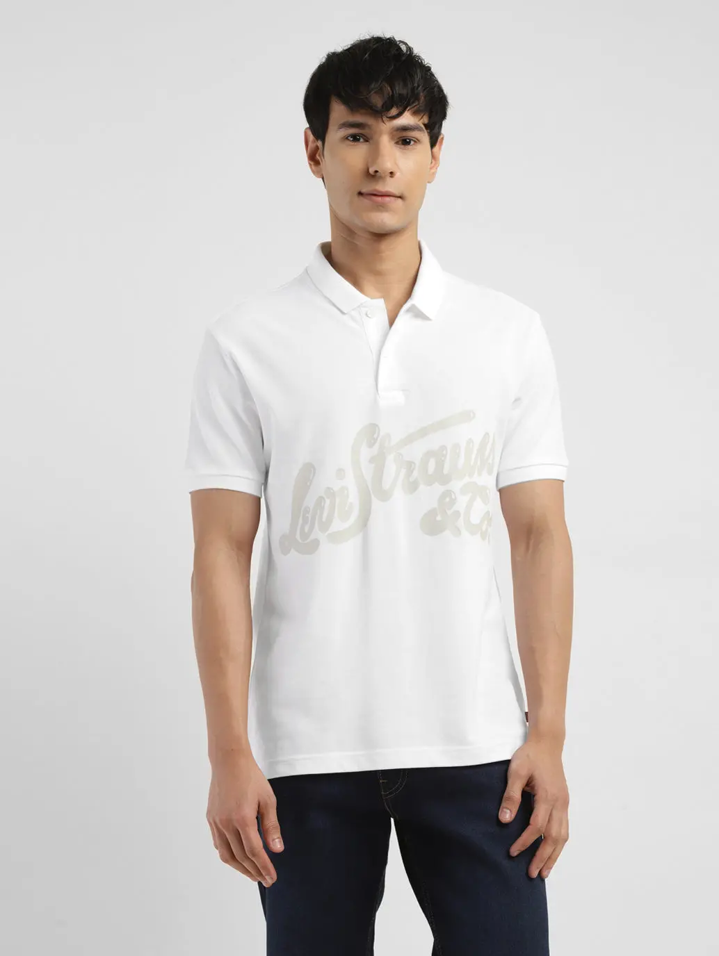 Men's Brand Logo Polo T-Shirt 1