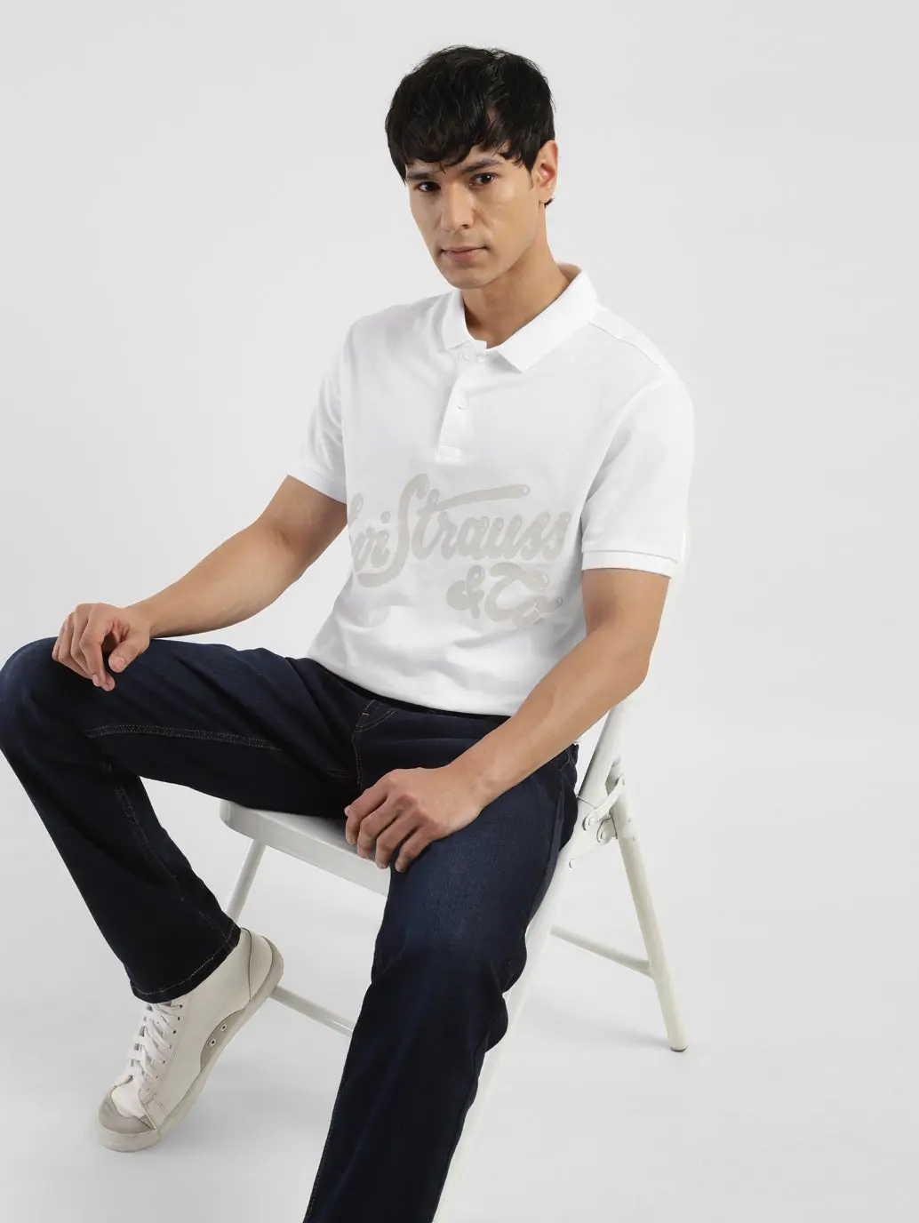 Men's Brand Logo Polo T-Shirt 1