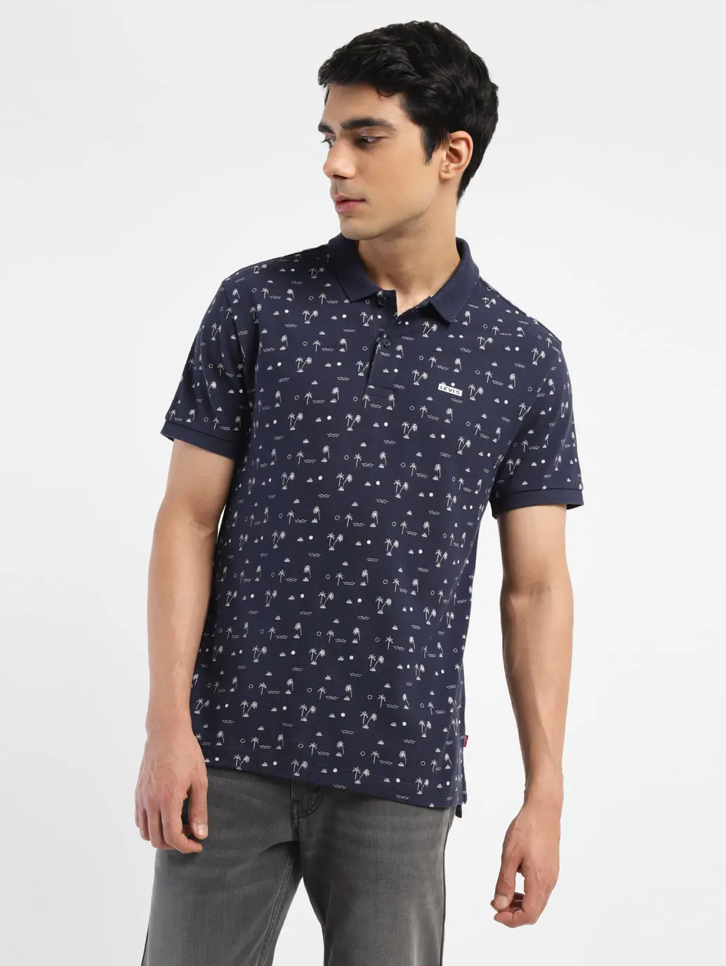 Men's All Over Printed Polo T-Shirt 1