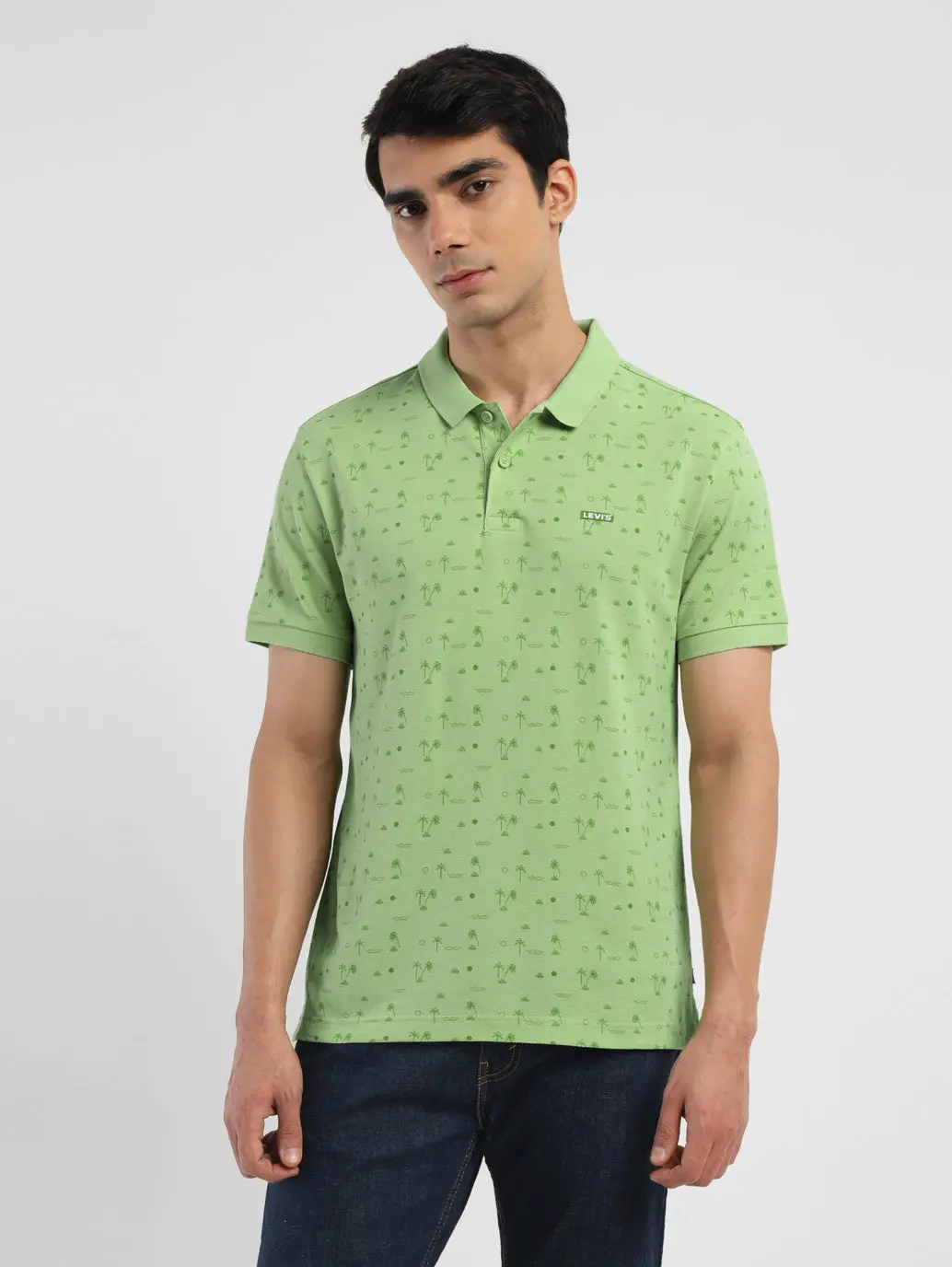 Men's All Over Printed Polo T-Shirt 1