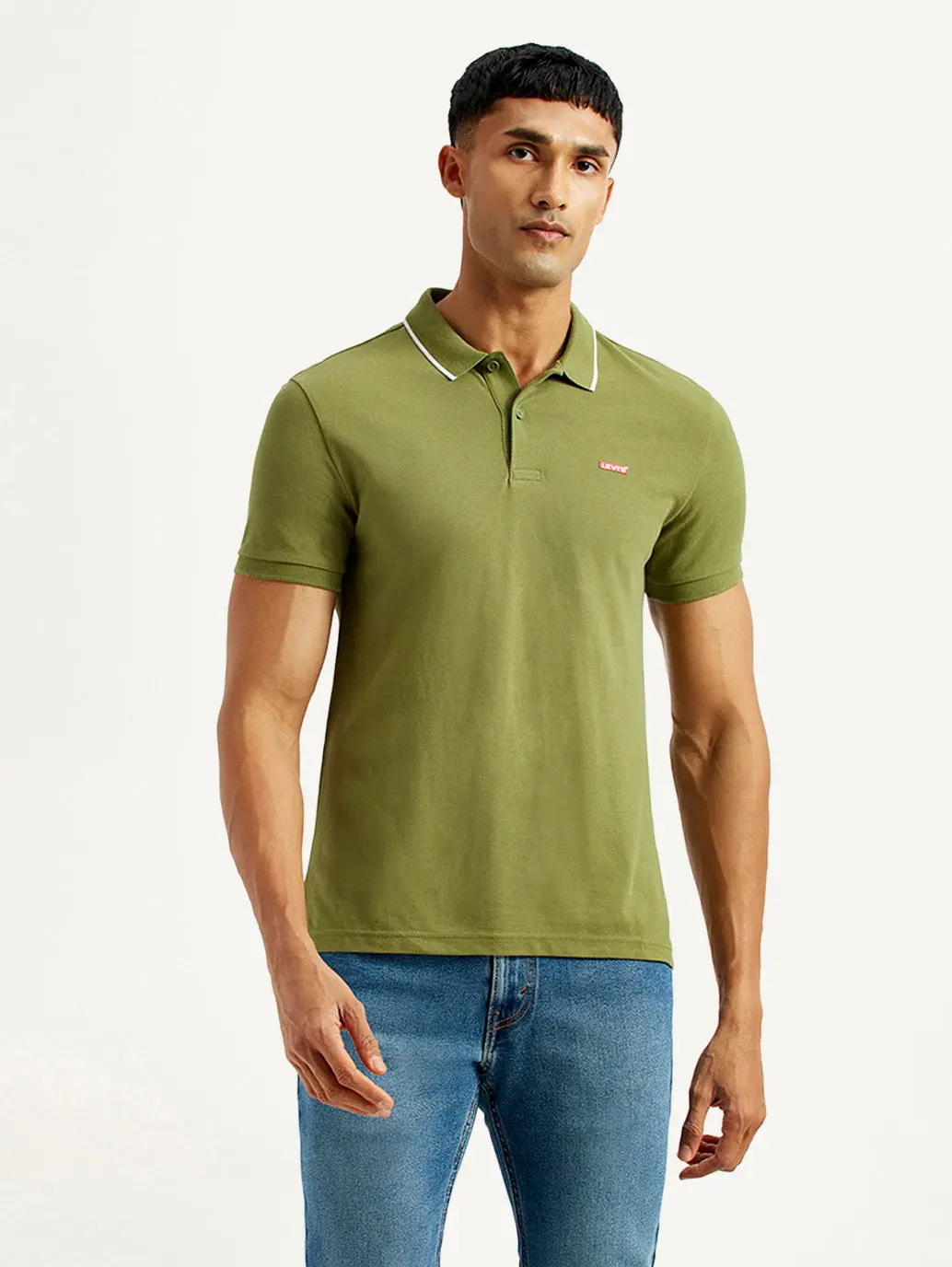 Men's Solid Polo T-Shirt 1