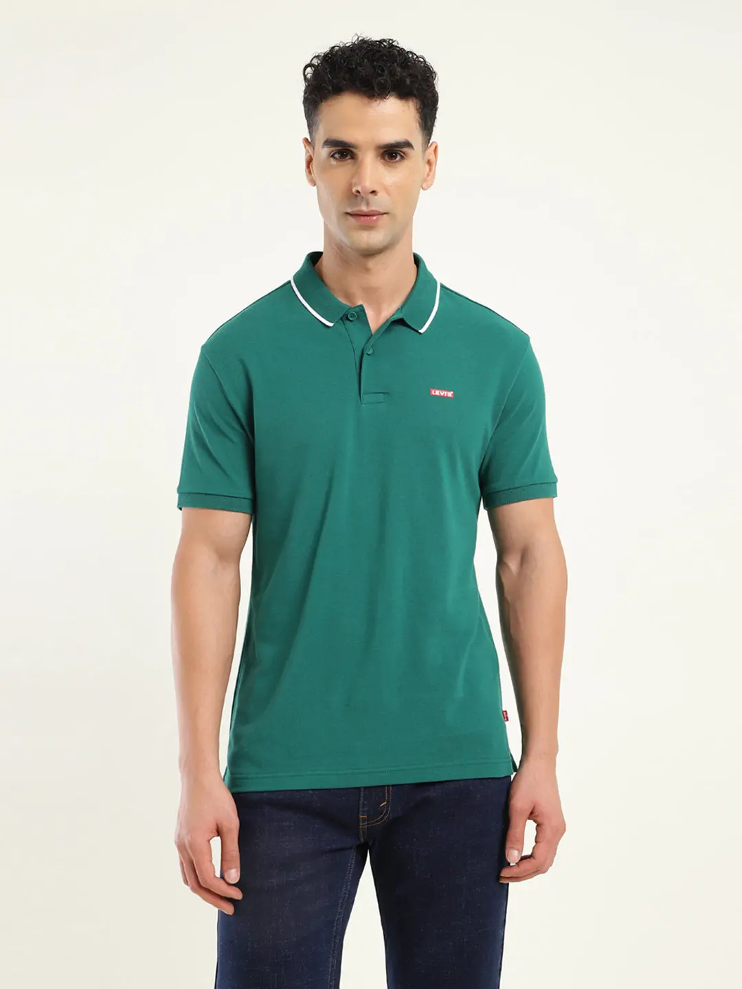 Men's Solid Polo T-Shirt 1