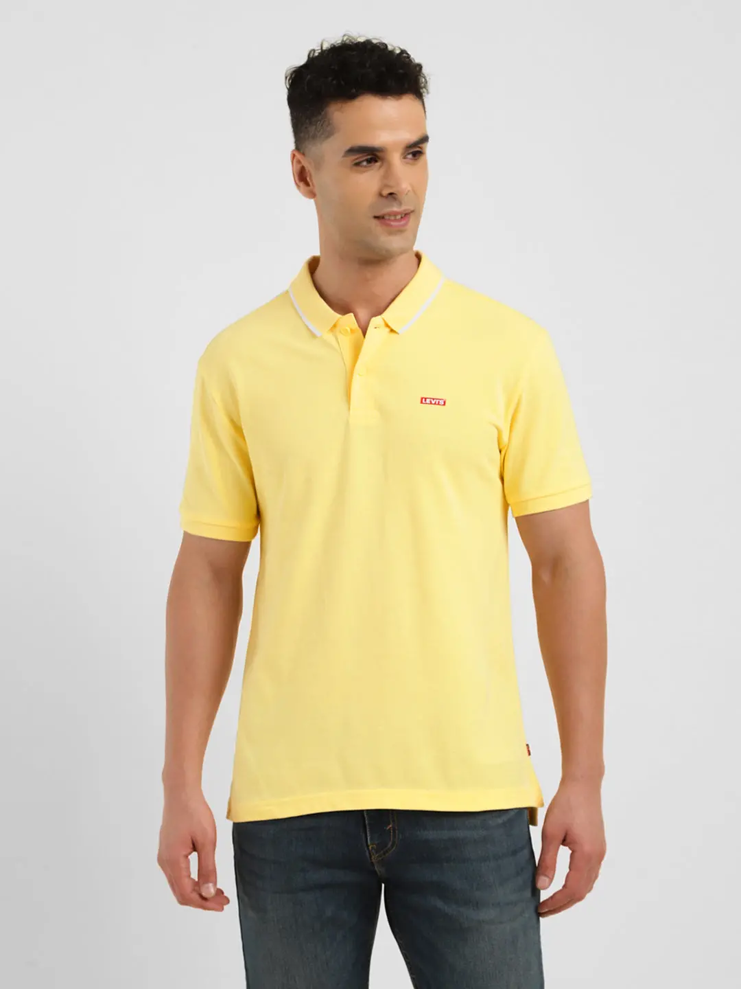 Men's Solid Polo T-Shirt 1