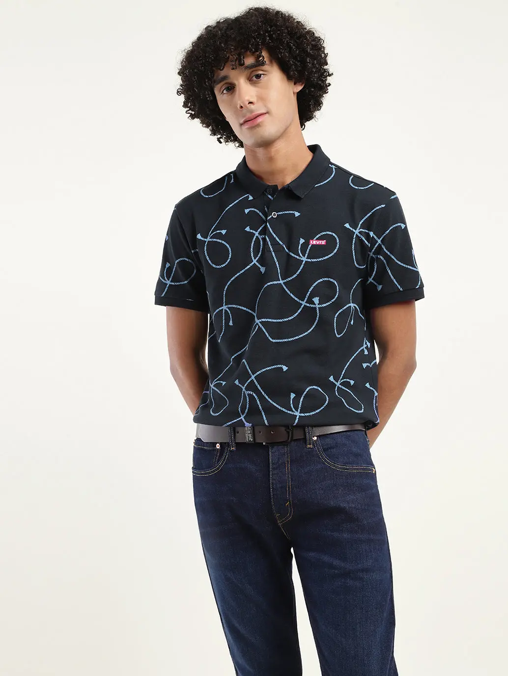 Men's Printed Polo T-Shirt 1