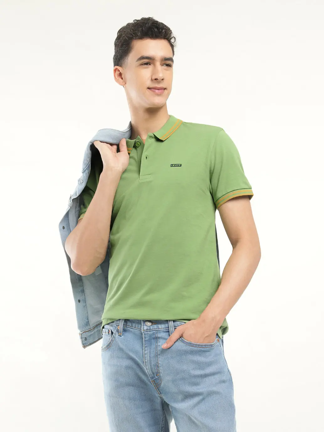 Men's Solid Polo T-Shirt 1