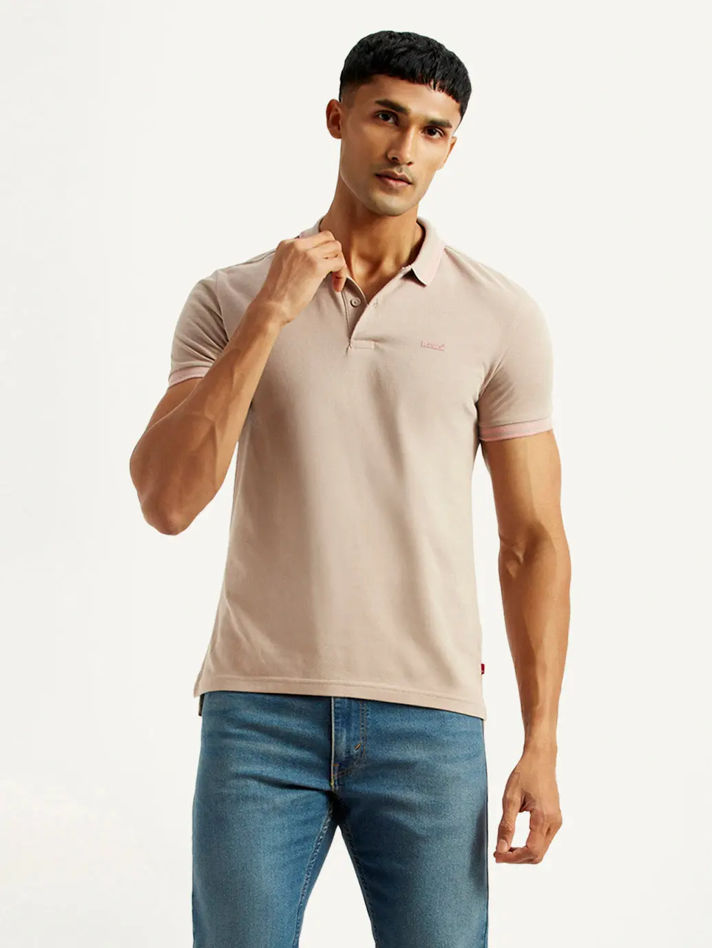 Men's Solid Polo T-Shirt 1