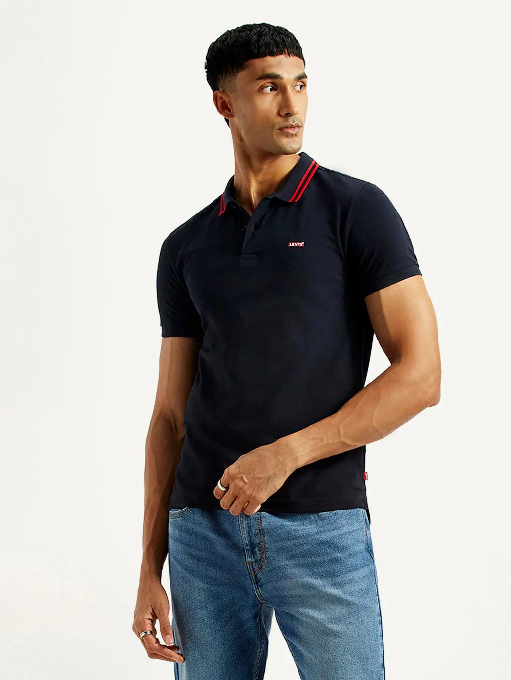 Men's Solid Polo T-Shirt 1