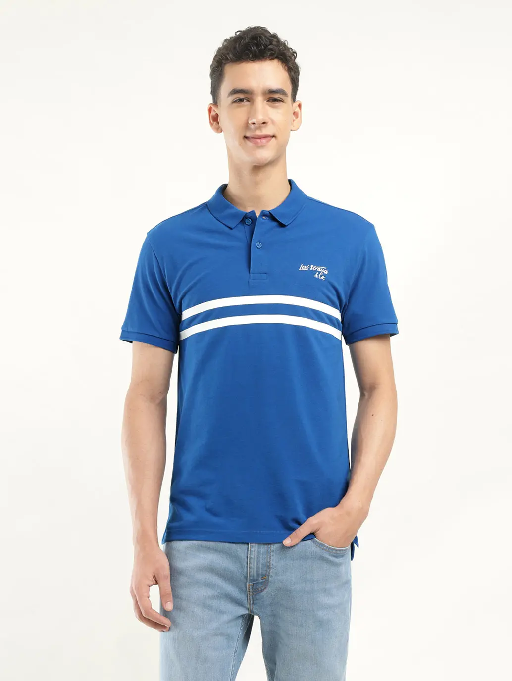 Men's Striped Polo T-Shirt 2