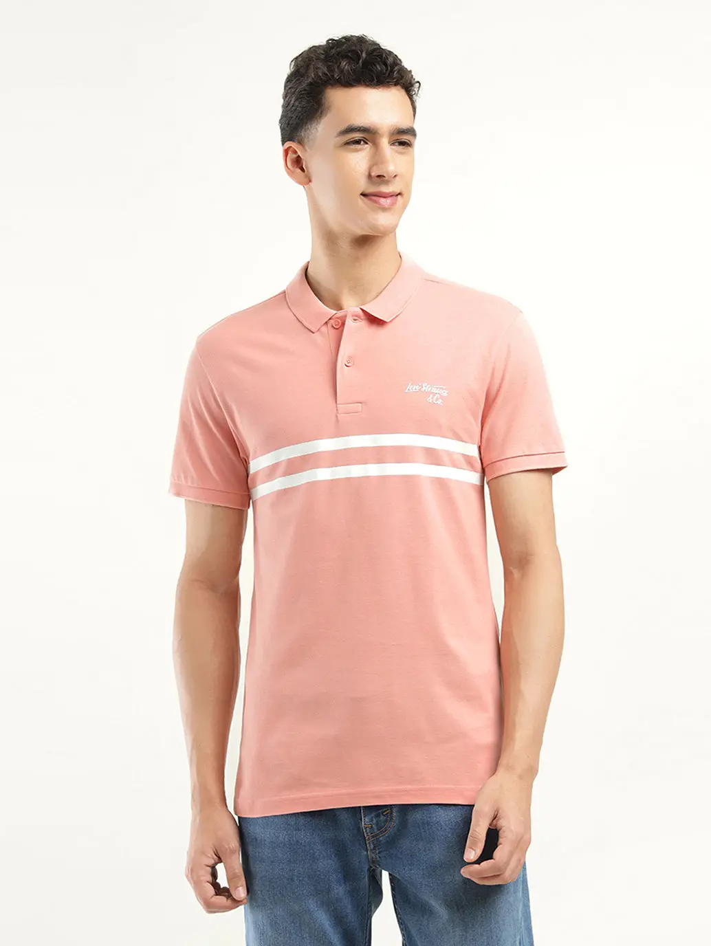 Men's Solid Polo T-Shirt 1