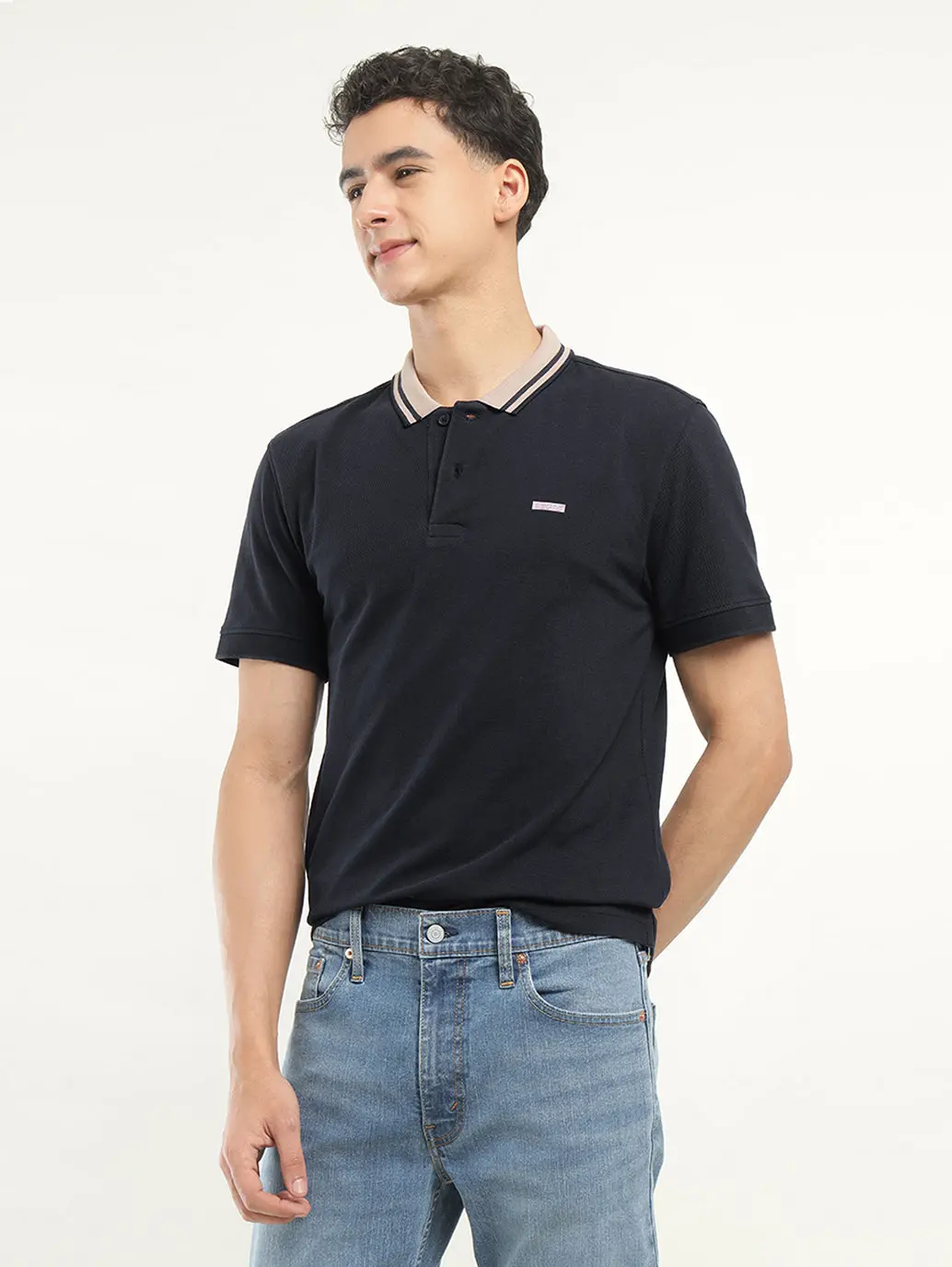 Men's Solid Polo T-Shirt 1