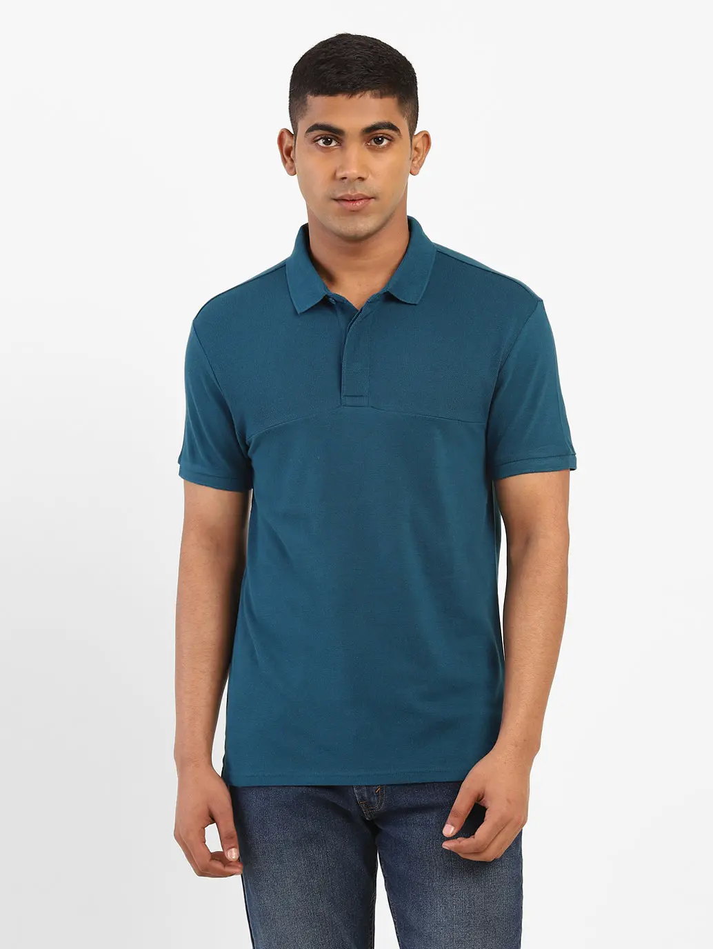 Men's Solid Polo T-Shirt 1