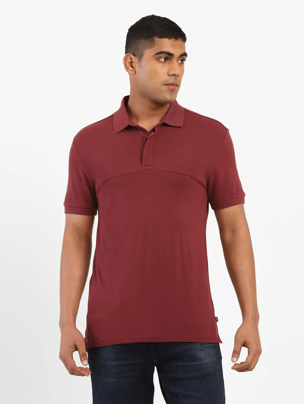 Men's Solid Polo T-Shirt 1