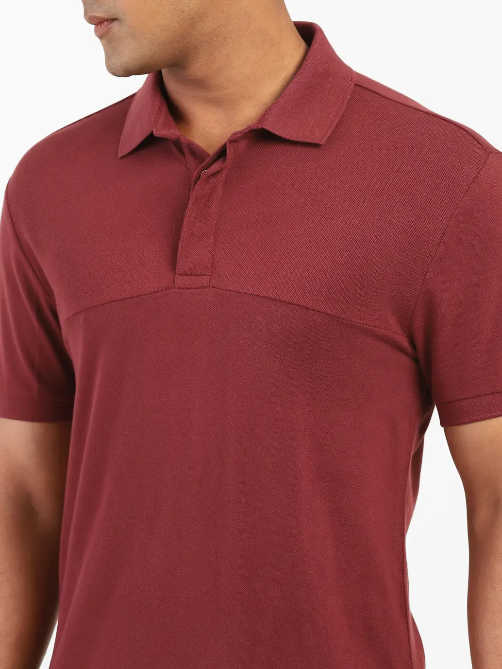 Men's Solid Polo T-Shirt 4
