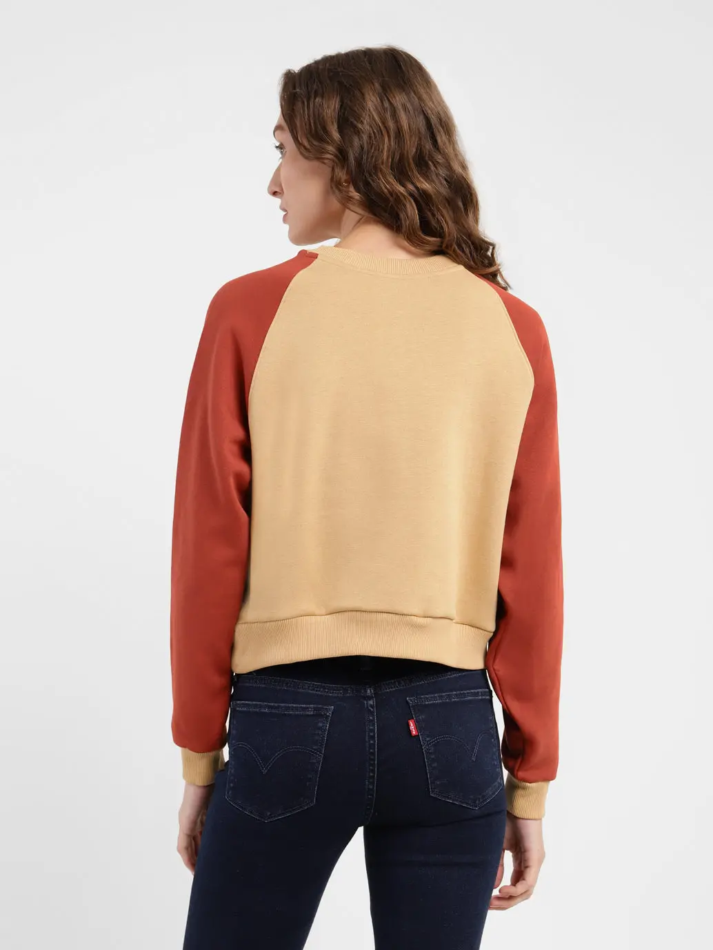 Women's Brand Logo Round Neck Sweatshirt 2