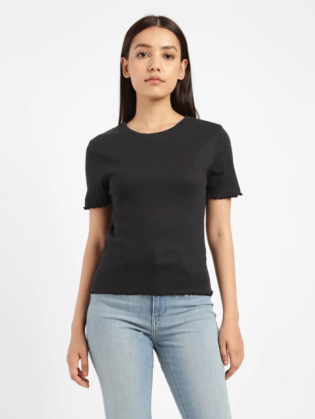 Women's Solid Regular Fit Top 1