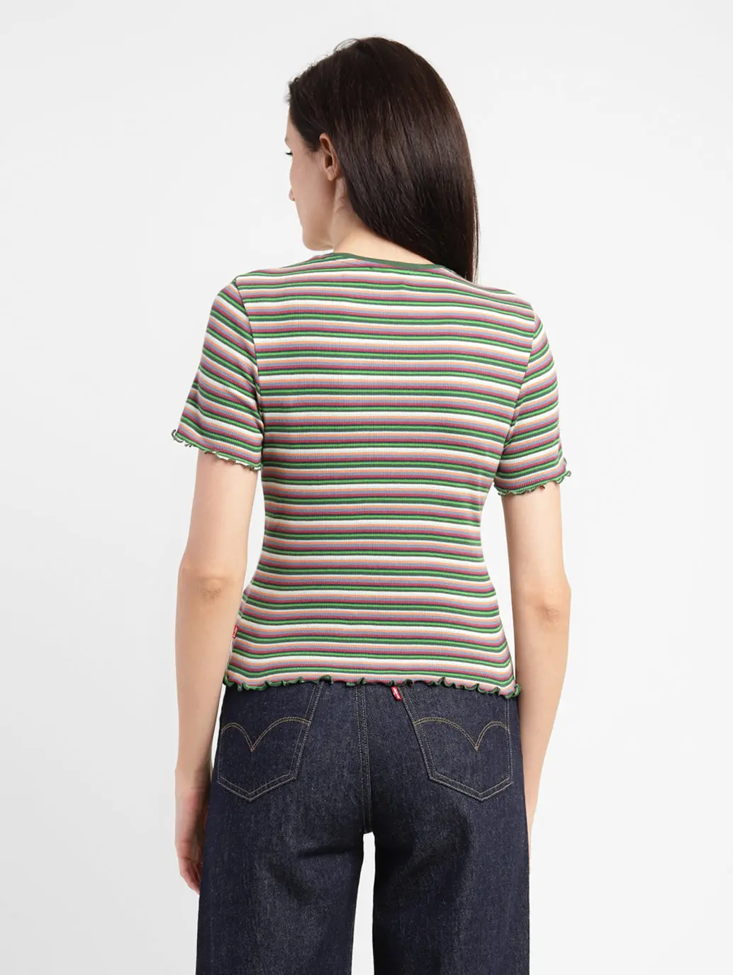 Women's Striped Regular Fit T-Shirt 3