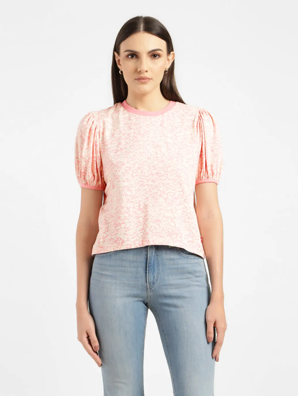 Women's Printed Crew Neck Top 1