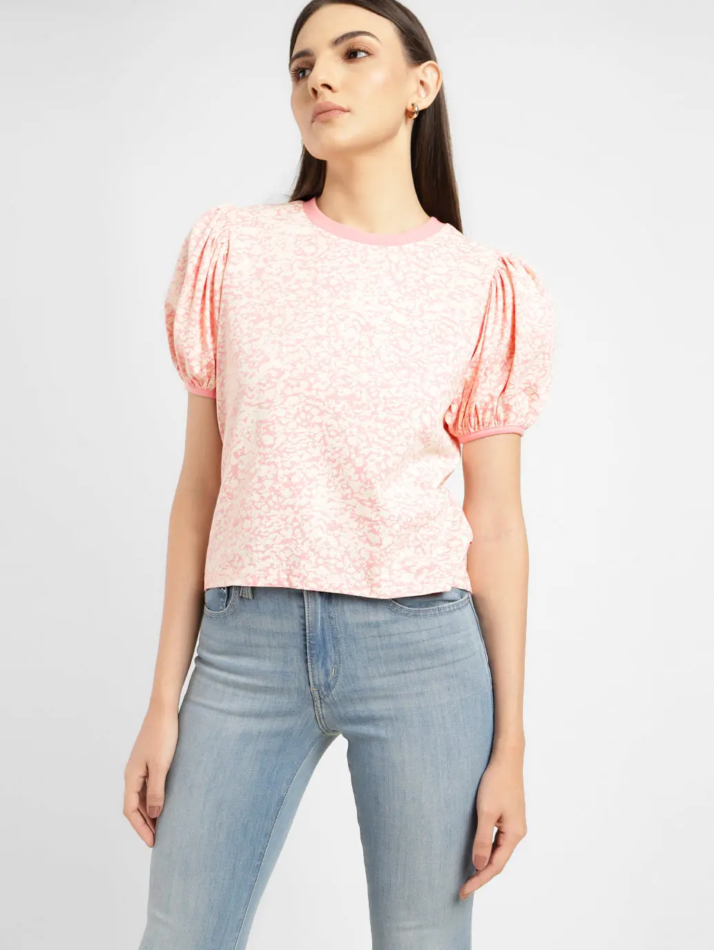 Women's Printed Crew Neck Top 2