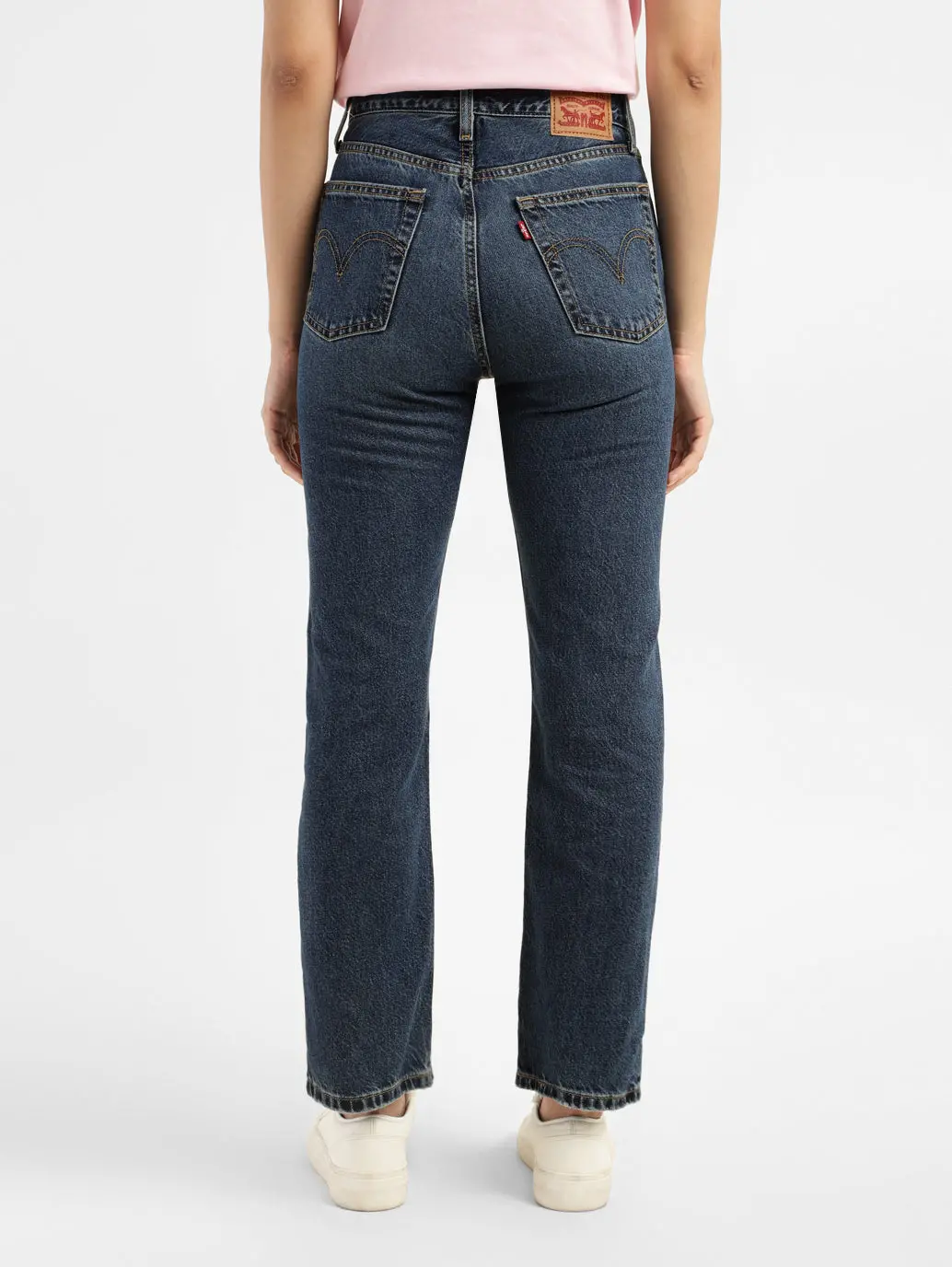 Women's Blue Wedgie Straight Fit High Rise Jeans 2