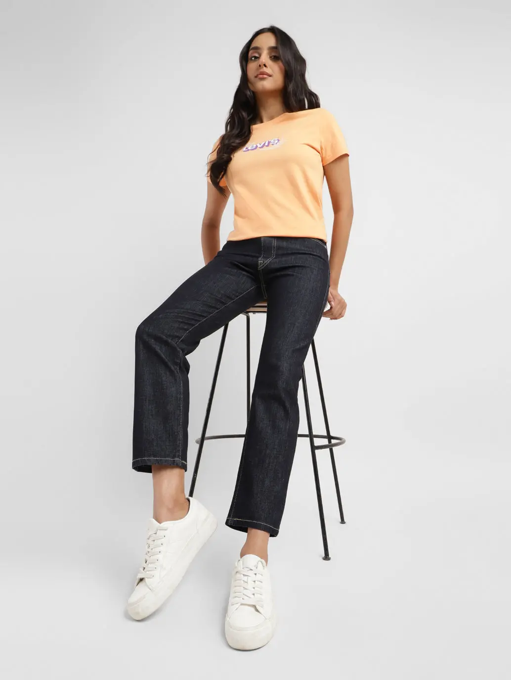 Women's Blue Wedgie Straight Fit Mid Rise Jeans 1