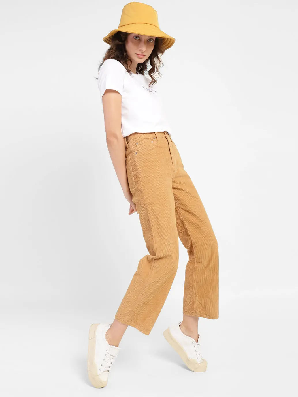 Women's High Rise Loose Fit Trousers 1