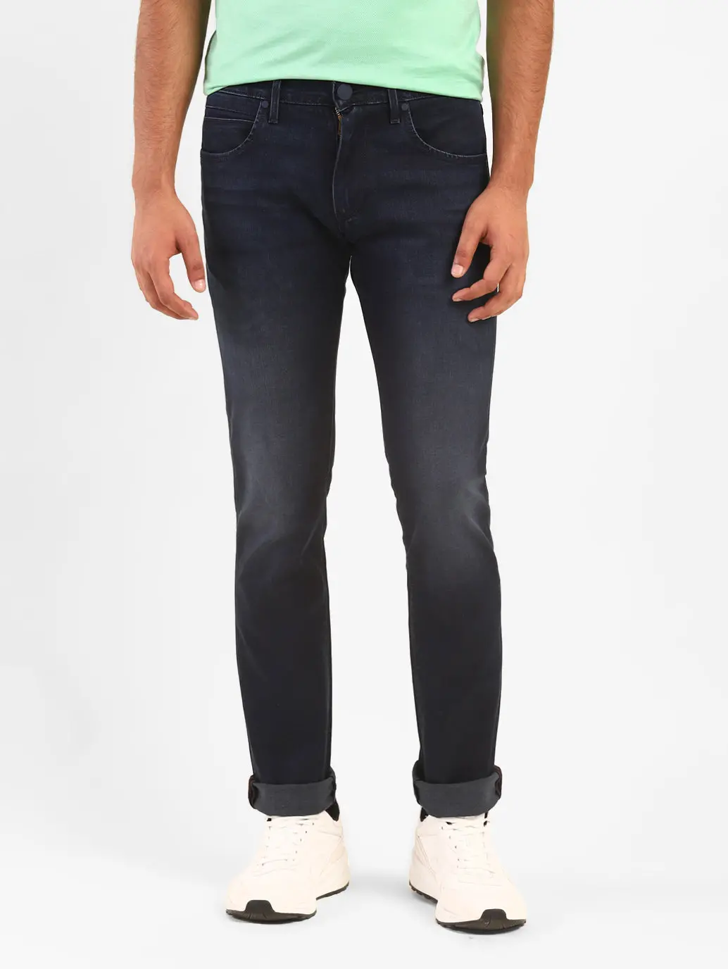 Men's Redloop 65504 Blue Skinny Fit Mid Rise Jeans 1