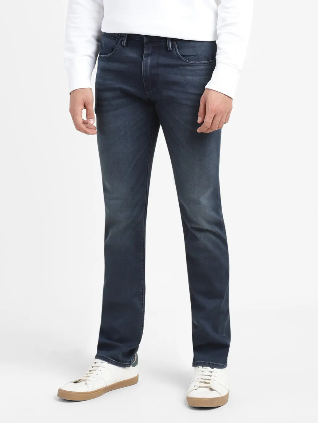 Men's Redloop 65504 Blue Skinny Fit Mid Rise Jeans 1