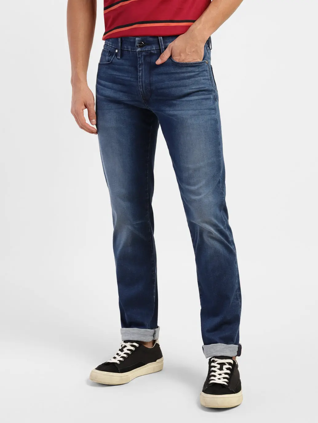 Men's Redloop 511 Blue Slim Fit Mid Rise Jeans 1