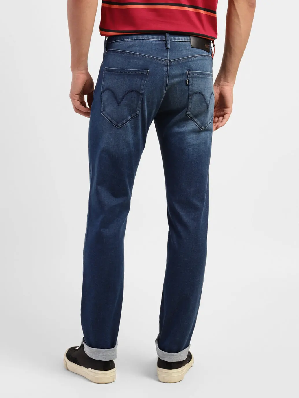 Men's Redloop 511 Blue Slim Fit Mid Rise Jeans 3