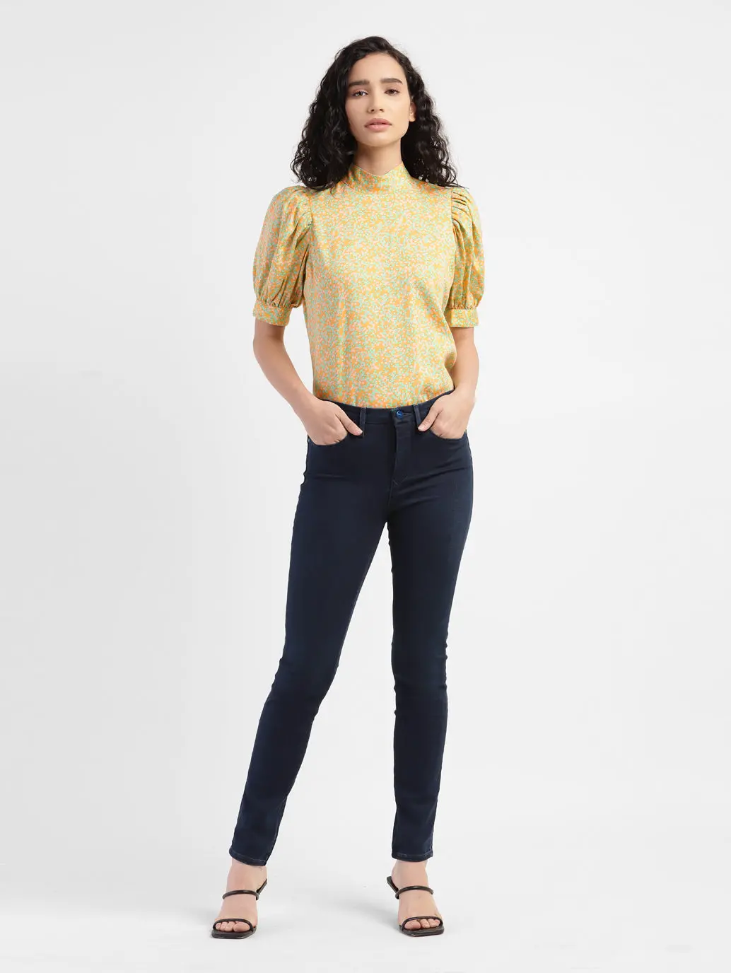 Women's 311 Navy Blue Skinny Fit Mid Rise Jeans 5