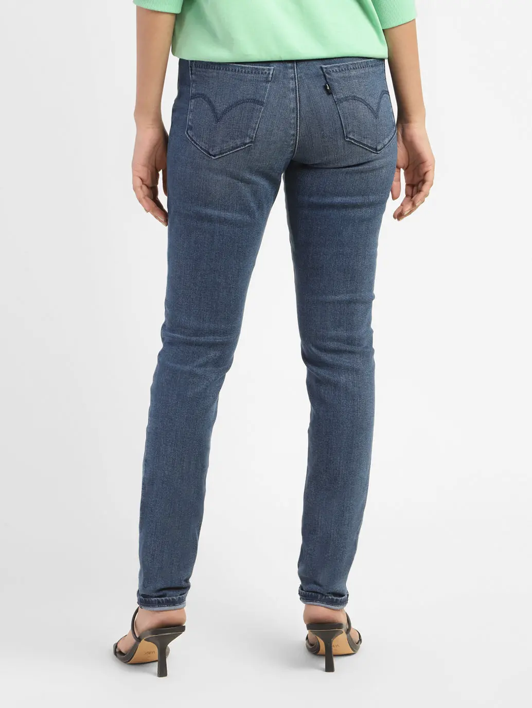Women's 311 Blue Skinny Fit Mid Rise Jeans 3