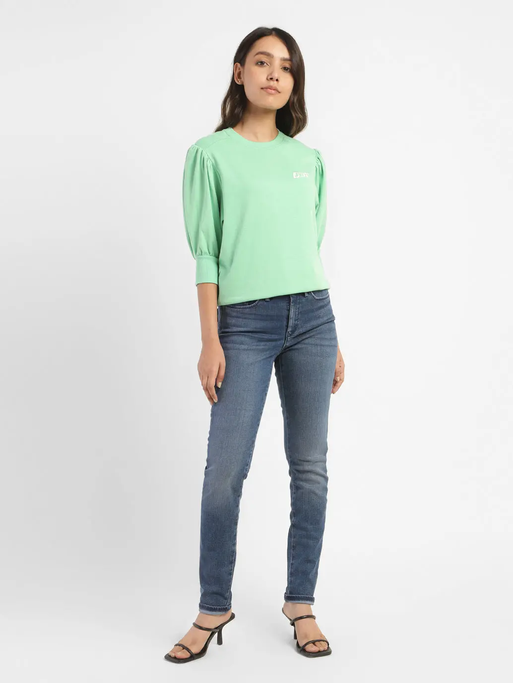 Women's 311 Blue Skinny Fit Mid Rise Jeans 5