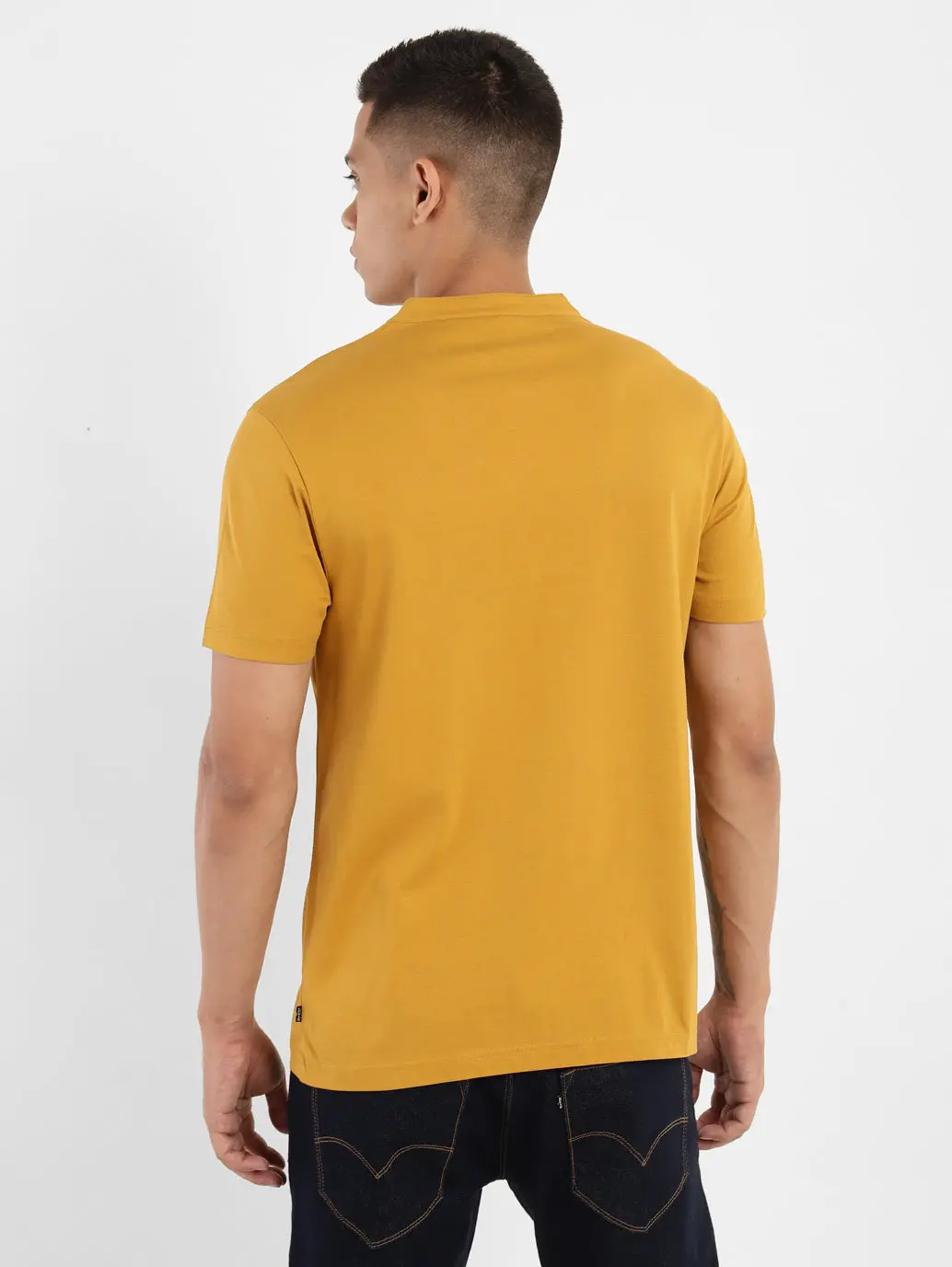 Men's Solid Henley Neck T-Shirt 3