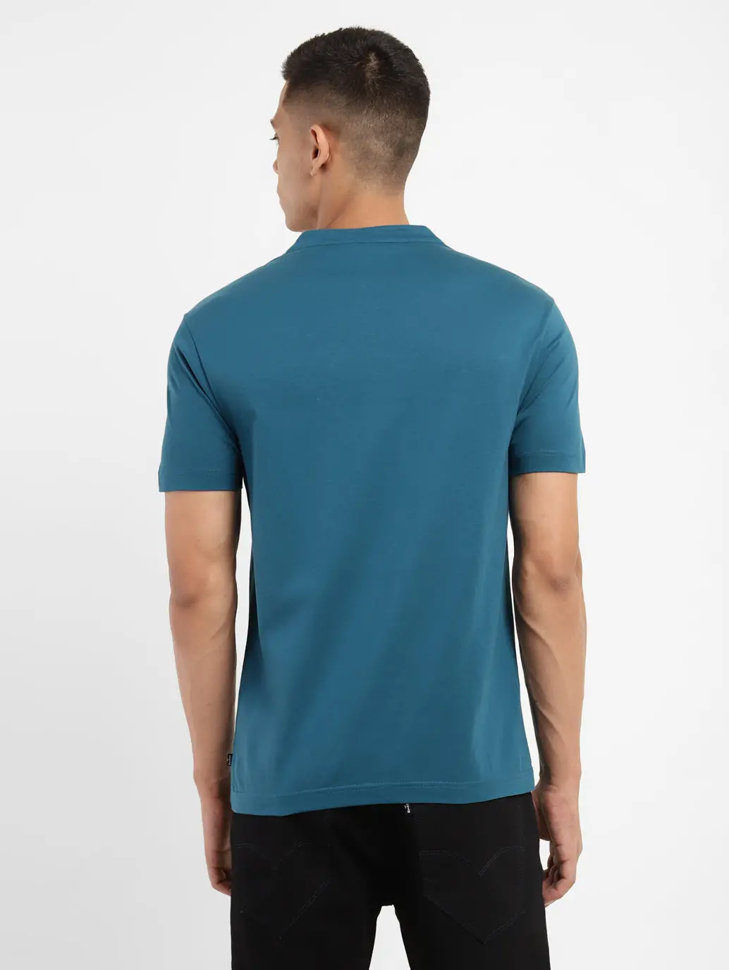 Men's Solid Henley Neck T-Shirt 3