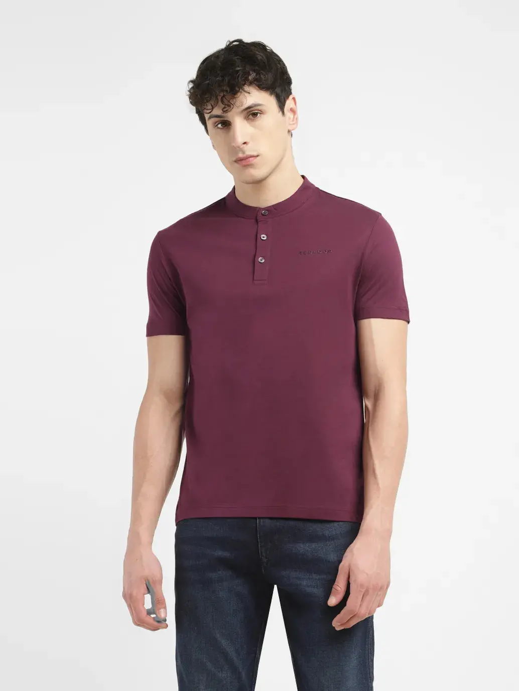 Men's Redloop Solid Slim Fit T-Shirt 2