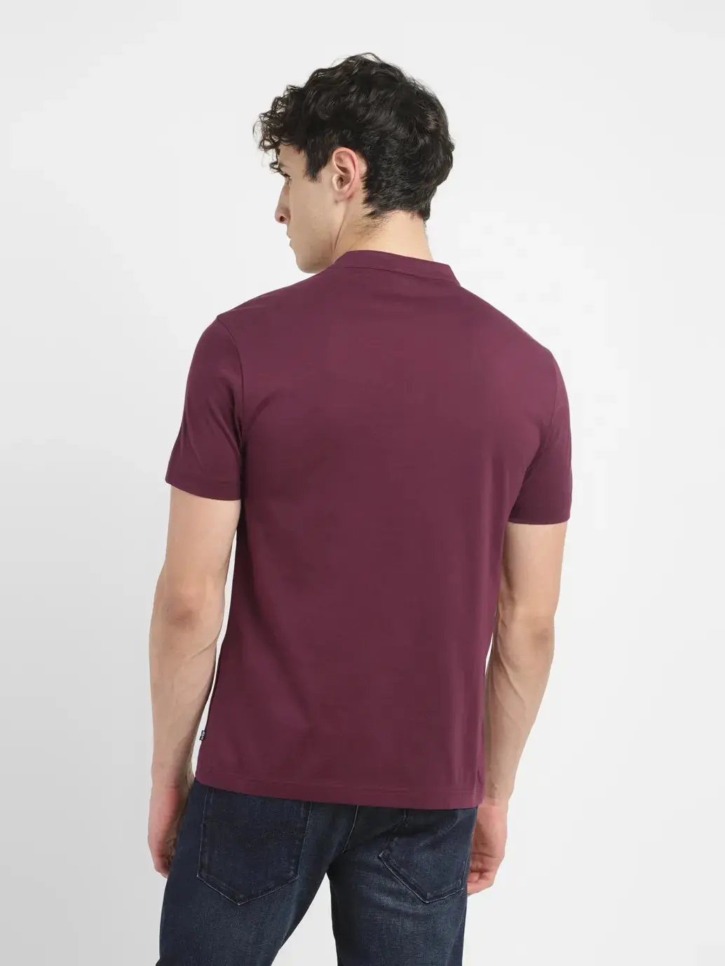 Men's Redloop Solid Slim Fit T-Shirt 3
