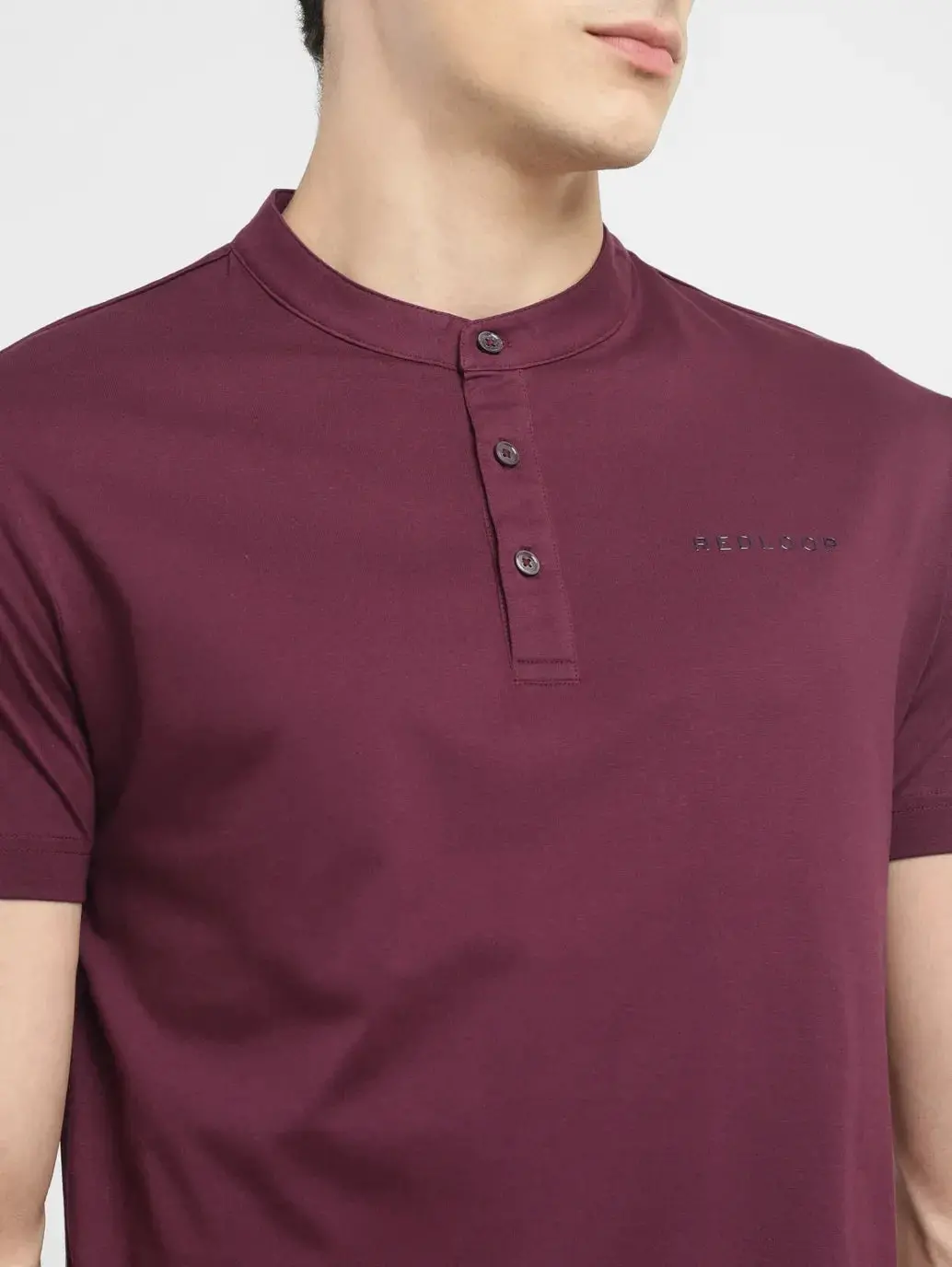 Men's Redloop Solid Slim Fit T-Shirt 5