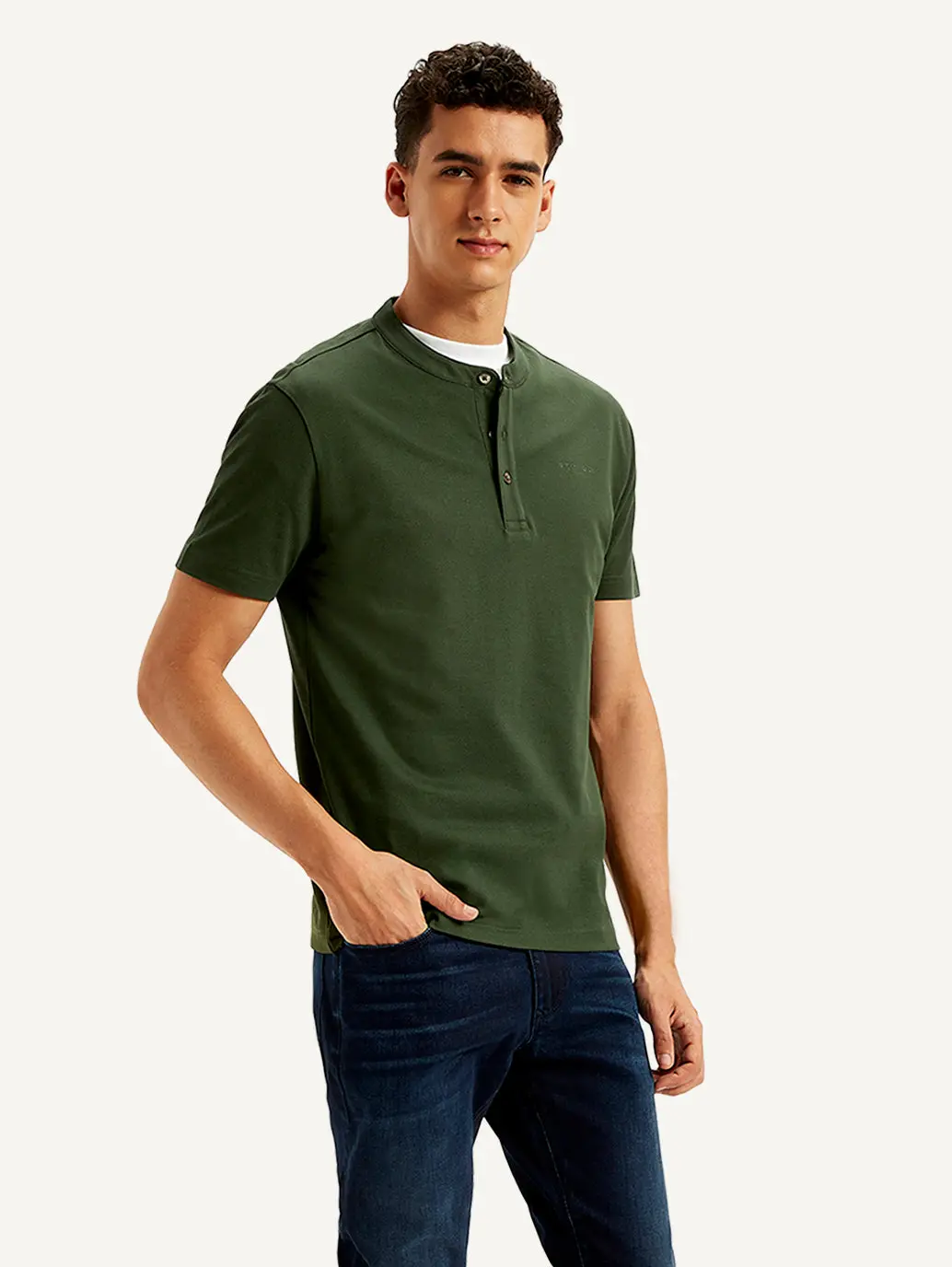 Men's Redloop Solid Slim Fit T-Shirt 5