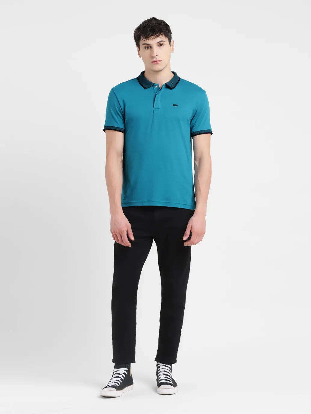 Men's Solid Polo T-Shirt 1