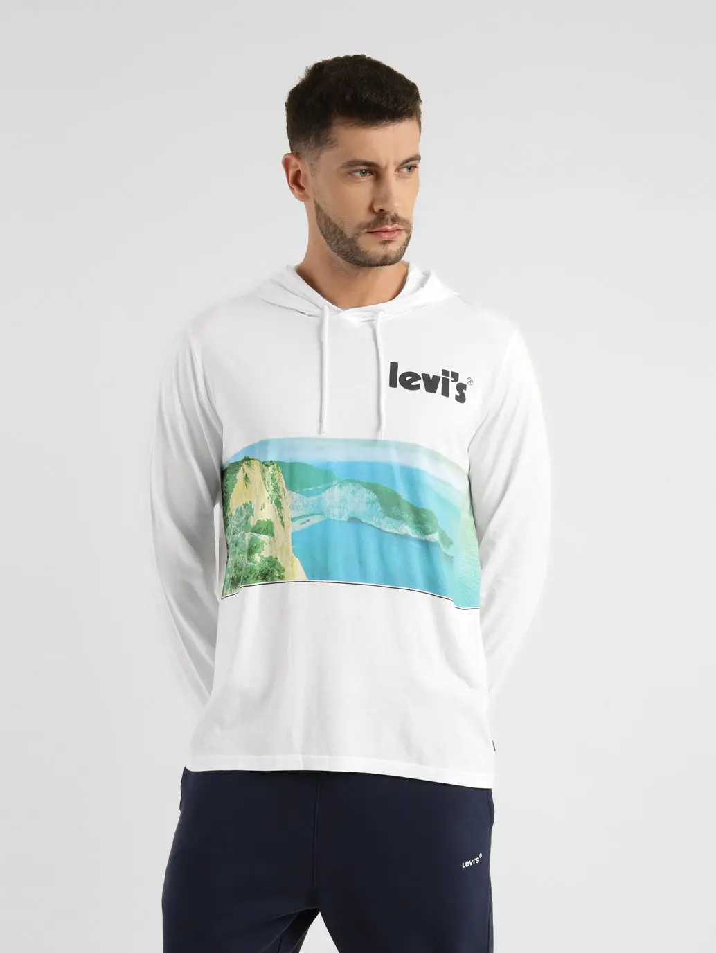 Men's Graphic Print Hooded Sweatshirt 1