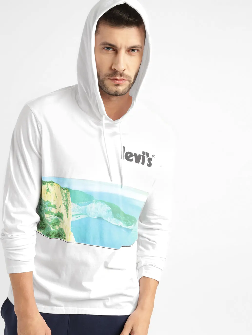 Men's Graphic Print Hooded Sweatshirt 2
