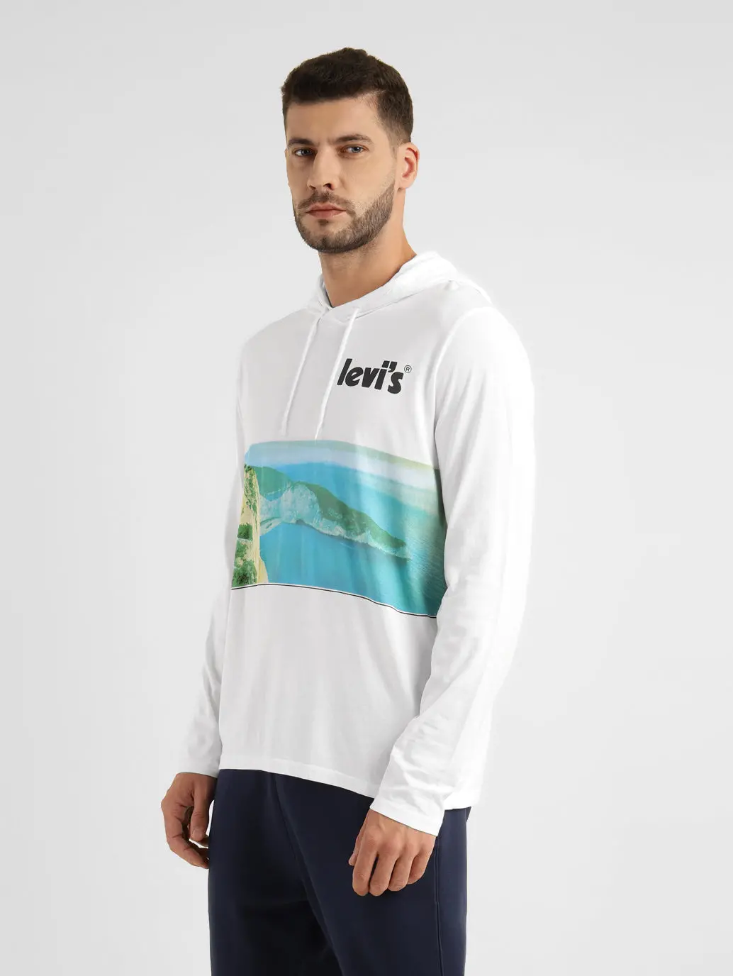 Men's Graphic Print Hooded Sweatshirt 4