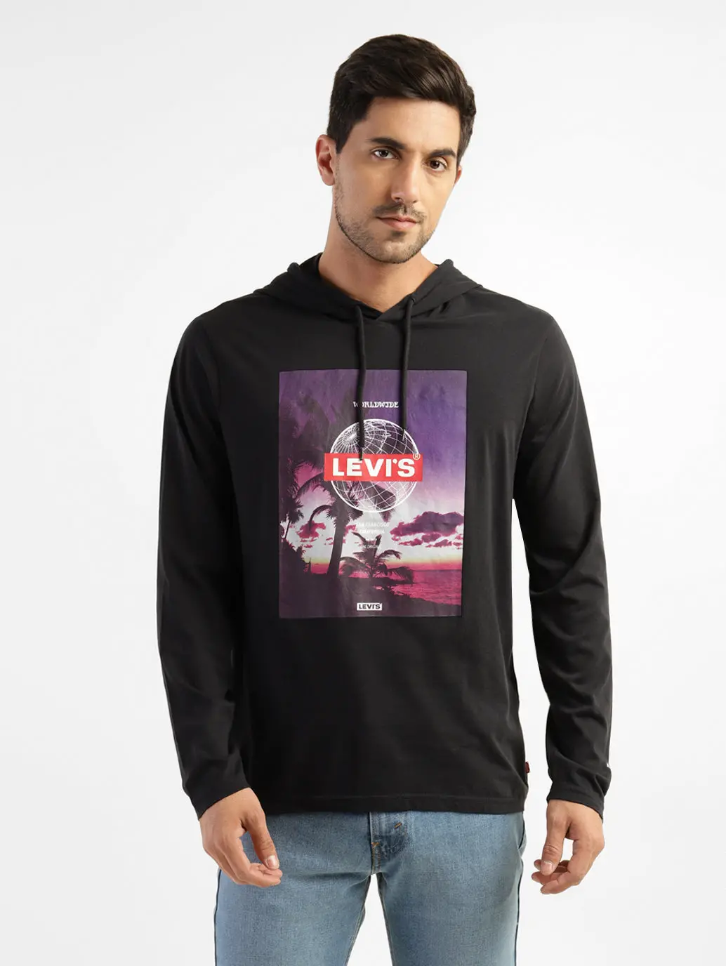 Men's Graphic Print Hooded Sweatshirt 1