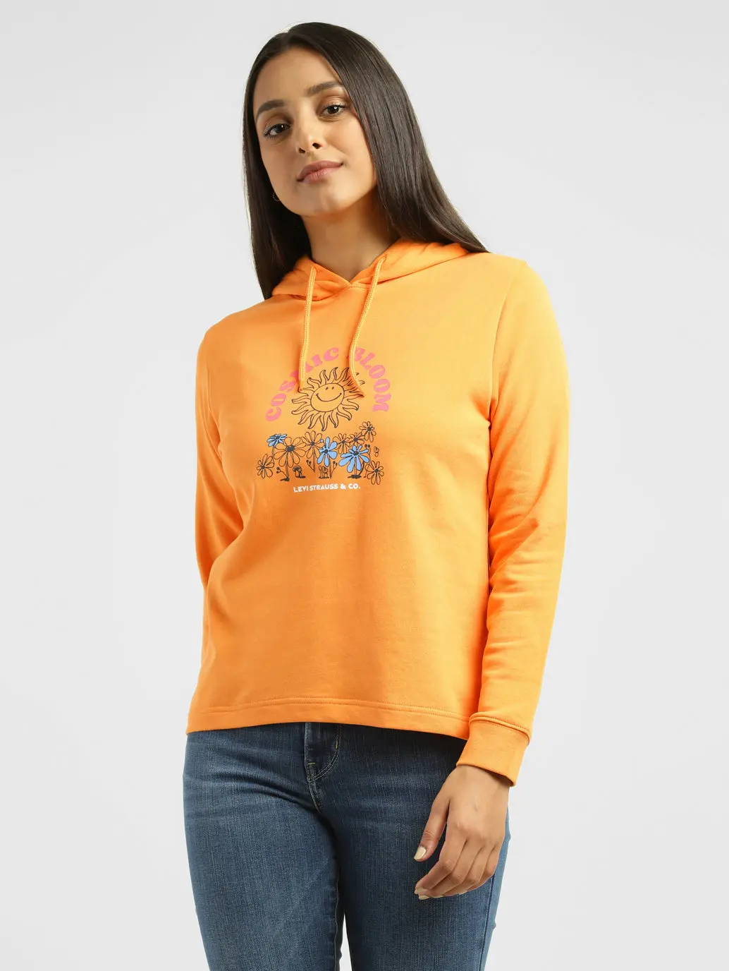 Women's Graphic Print Hooded Sweatshirt 1