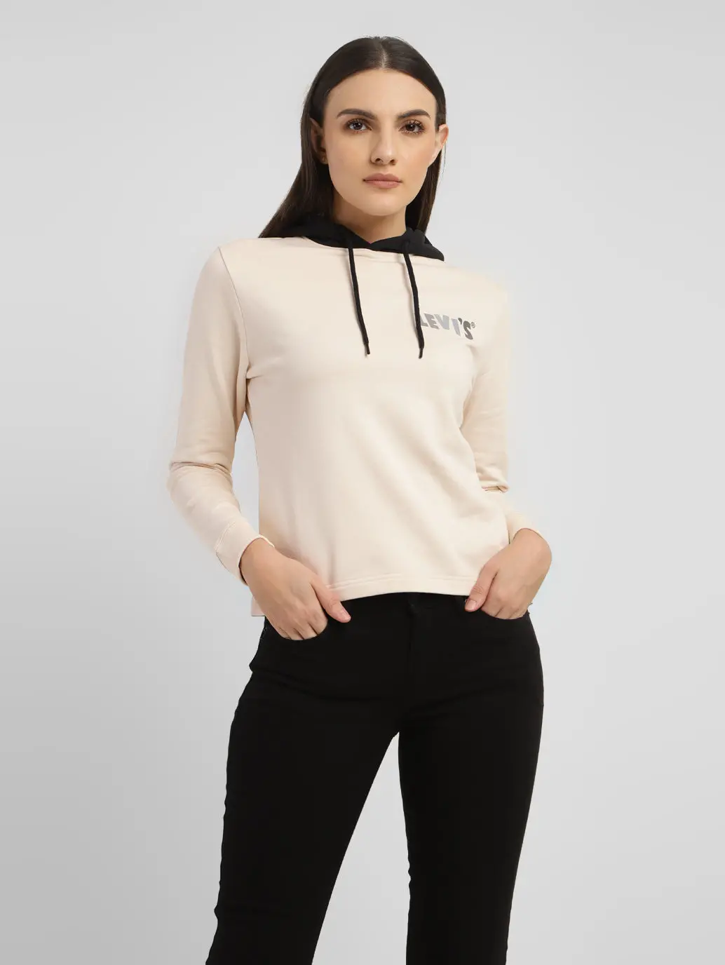 Women's Brand Logo Hooded Sweatshirt 1