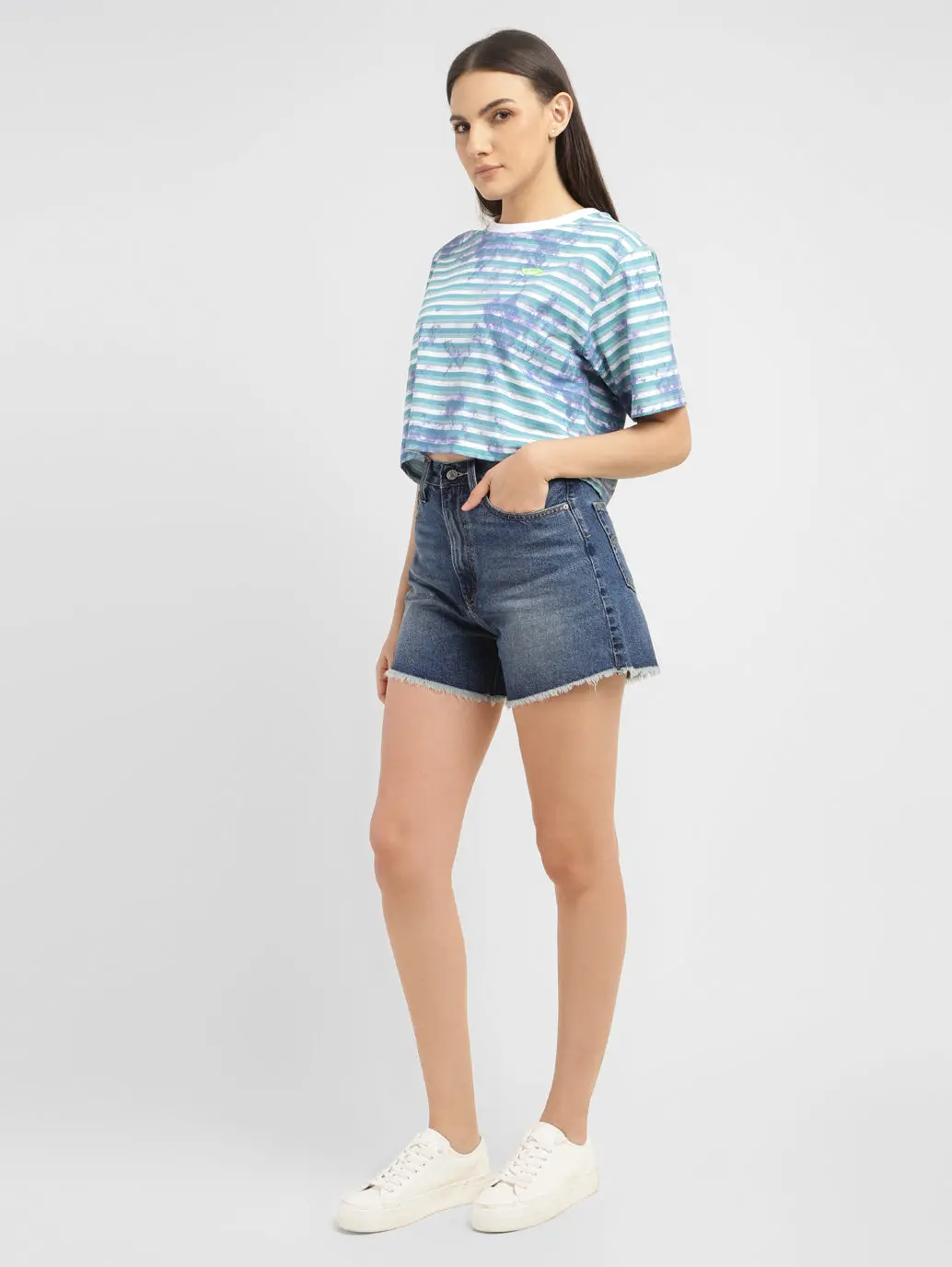 Women's High Rise Regular Fit Shorts 1