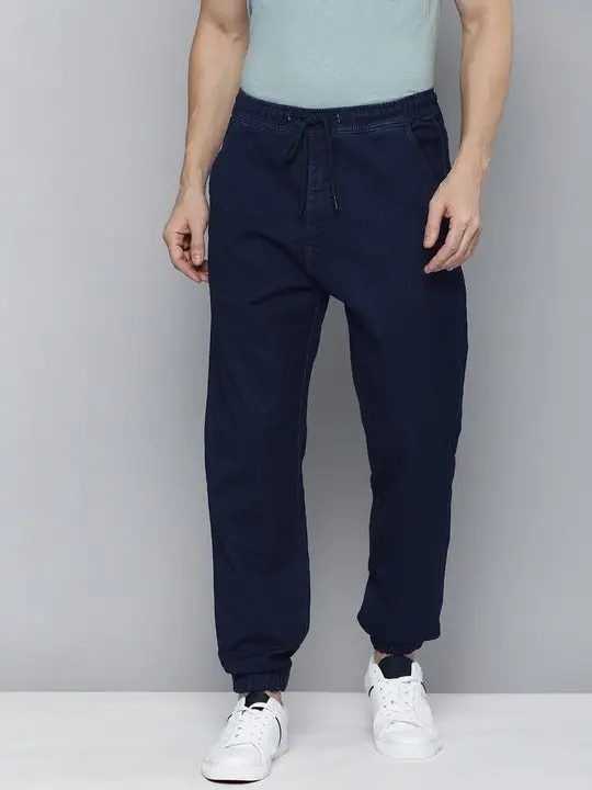 Men's Blue Regular Fit Joggers 1