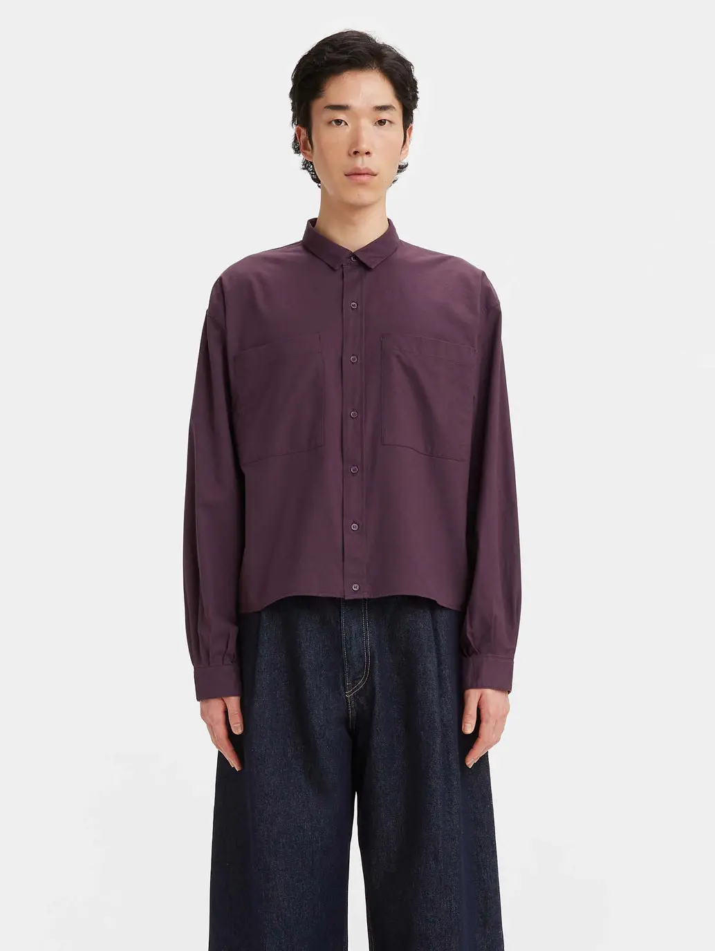 Women's Solid Shirt Collar Shirt 1
