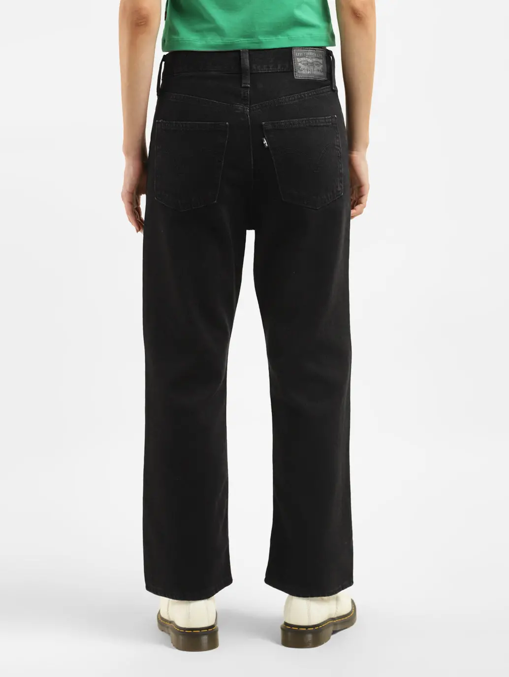 Women's Black Bootcut Fit High Rise Jeans 3
