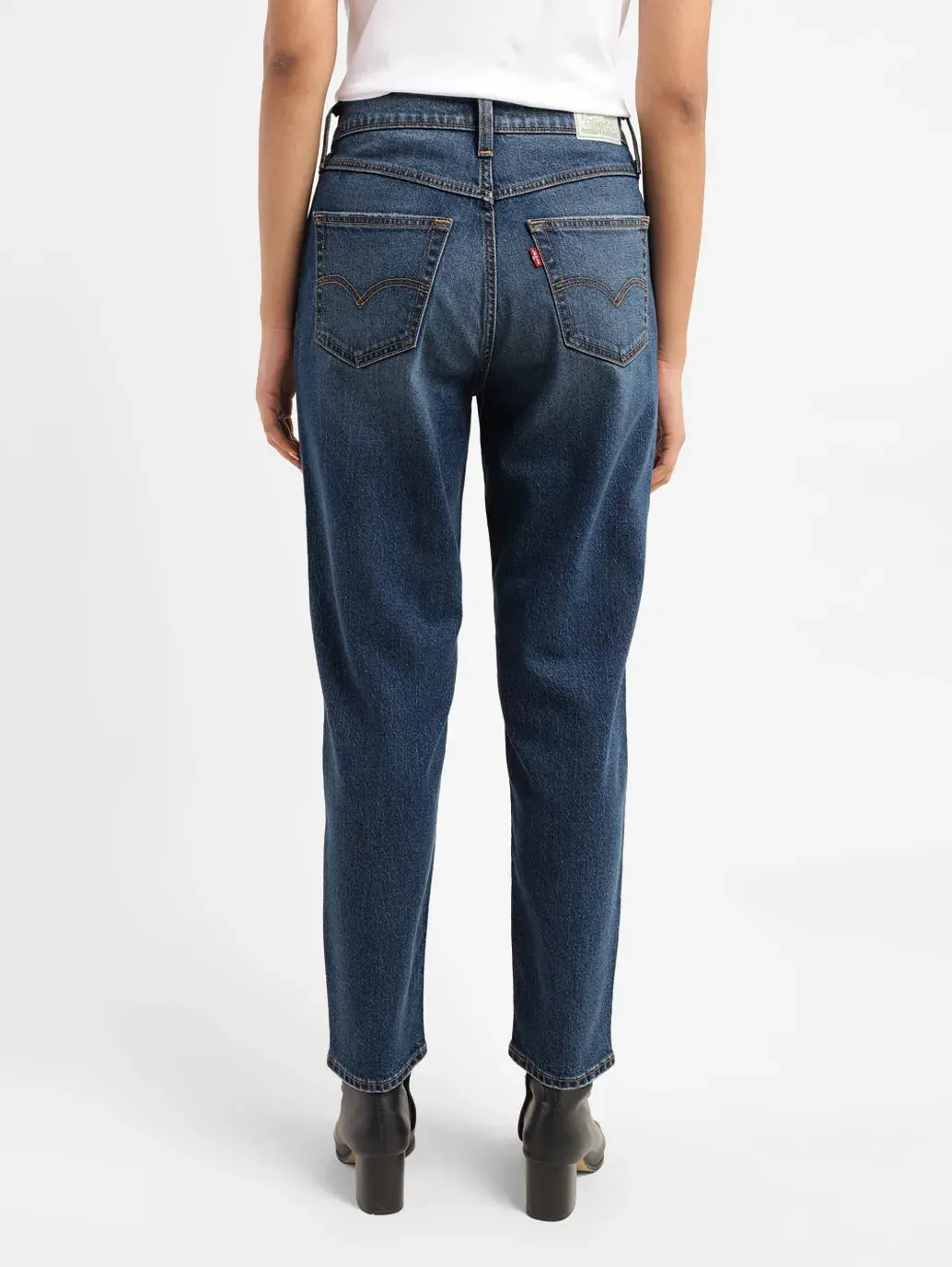 Women's Blue Bootcut Fit High Rise Jeans 3